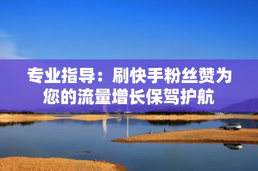 专业指导：刷快手粉丝赞为您的流量增长保驾护航