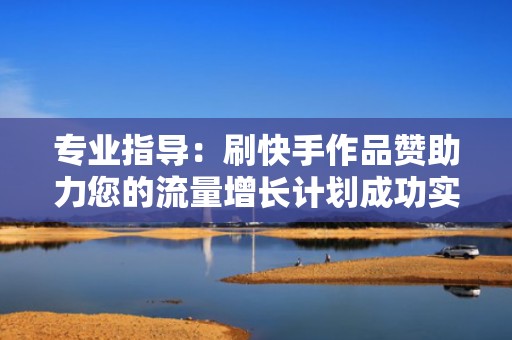 专业指导：刷快手作品赞助力您的流量增长计划成功实施