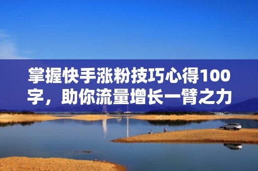掌握快手涨粉技巧心得100字,助你流量增长一臂之力
