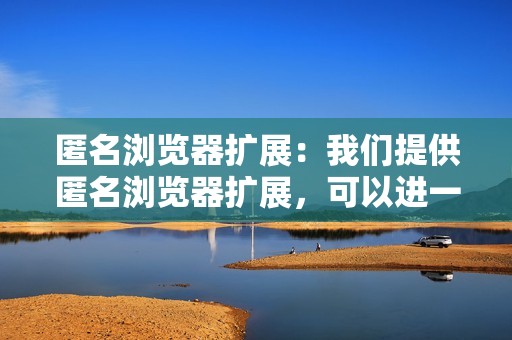 匿名浏览器扩展：我们提供匿名浏览器扩展，可以进一步隐藏您的活动。