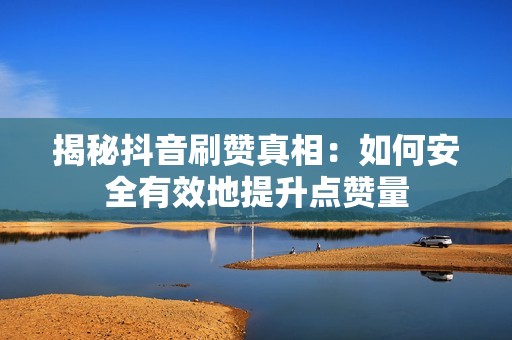 揭秘抖音刷赞真相：如何安全有效地提升点赞量