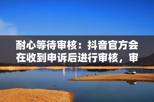 耐心等待审核：抖音官方会在收到申诉后进行审核，审核时间可能需要数天至数周。在此期间，耐心等待并避免重复申诉。