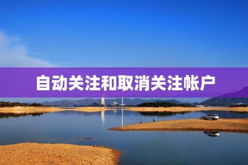 自动关注和取消关注帐户