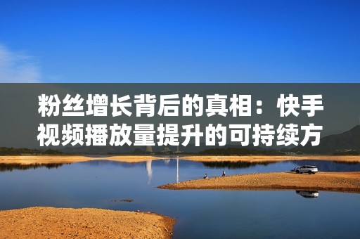 粉丝增长背后的真相：快手视频播放量提升的可持续方法