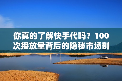 你真的了解快手代吗？100次播放量背后的隐秘市场剖析