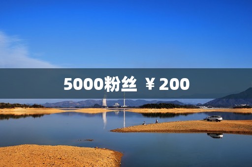 5000粉丝 ￥200