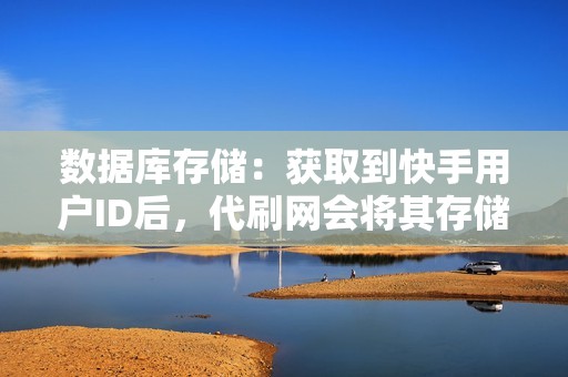 数据库存储：获取到快手用户ID后，代刷网会将其存储到数据库中，便于后续使用。