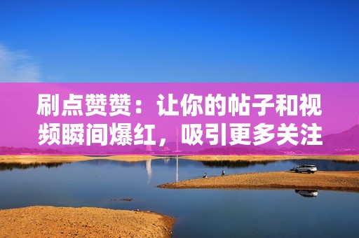 刷点赞赞：让你的帖子和视频瞬间爆红，吸引更多关注