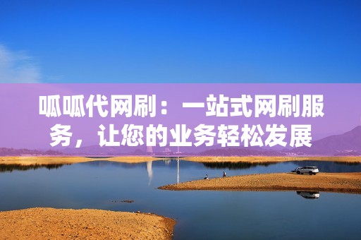 呱呱代网刷：一站式网刷服务，让您的业务轻松发展