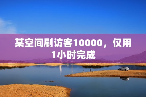 某空间刷访客10000，仅用1小时完成