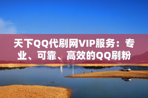 天下QQ代刷网VIP服务：专业、可靠、高效的QQ刷粉平台