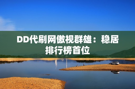 DD代刷网傲视群雄：稳居排行榜首位