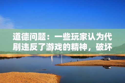 道德问题：一些玩家认为代刷违反了游戏的精神，破坏了游戏玩法的乐趣。