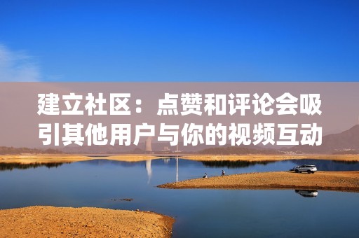 建立社区：点赞和评论会吸引其他用户与你的视频互动，建立围绕你的内容的社区。