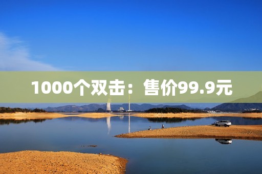 1000个双击：售价99.9元