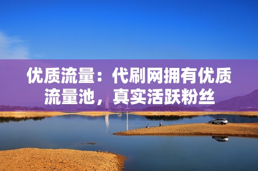 优质流量：代刷网拥有优质流量池，真实活跃粉丝