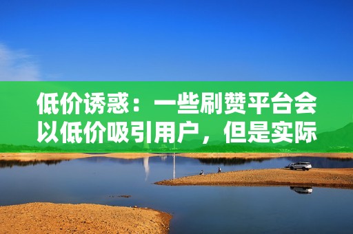 低价诱惑：一些刷赞平台会以低价吸引用户，但是实际上这些点赞都是机器点赞，没有任何价值。