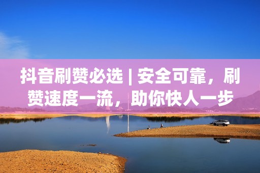 抖音刷赞必选 | 安全可靠，刷赞速度一流，助你快人一步