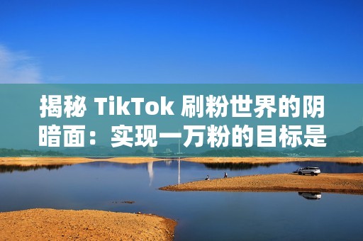 揭秘 TikTok 刷粉世界的阴暗面：实现一万粉的目标是否值得？