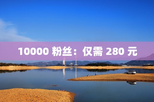 10000 粉丝：仅需 280 元