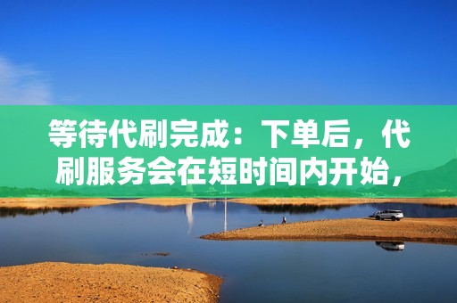 等待代刷完成：下单后，代刷服务会在短时间内开始，完成后会收到通知。