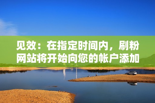 见效：在指定时间内，刷粉网站将开始向您的帐户添加粉丝。