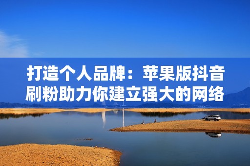 打造个人品牌：苹果版抖音刷粉助力你建立强大的网络形象