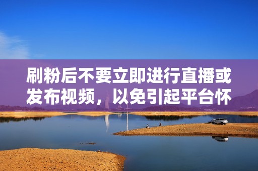 刷粉后不要立即进行直播或发布视频，以免引起平台怀疑。