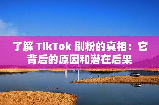 了解 TikTok 刷粉的真相：它背后的原因和潜在后果