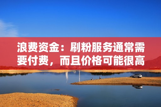 浪费资金：刷粉服务通常需要付费，而且价格可能很高。如果你购买的是虚假粉丝或低质量粉丝，那么你的投资就可能付诸东流。