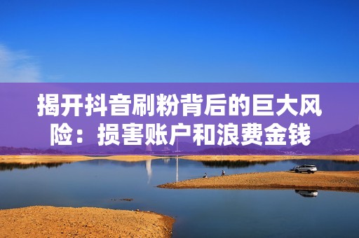 揭开抖音刷粉背后的巨大风险：损害账户和浪费金钱