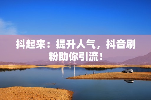 抖起来：提升人气，抖音刷粉助你引流！