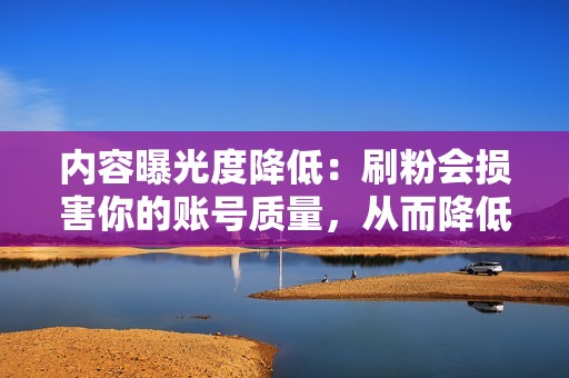 内容曝光度降低：刷粉会损害你的账号质量，从而降低你的内容在平台上被推荐的可能性。