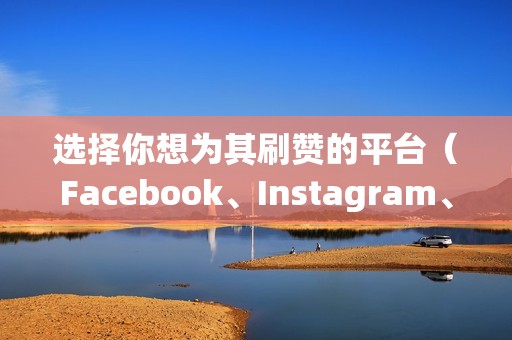 选择你想为其刷赞的平台（Facebook、Instagram、Twitter 或其他）。