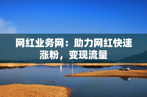 网红业务网：助力网红快速涨粉，变现流量