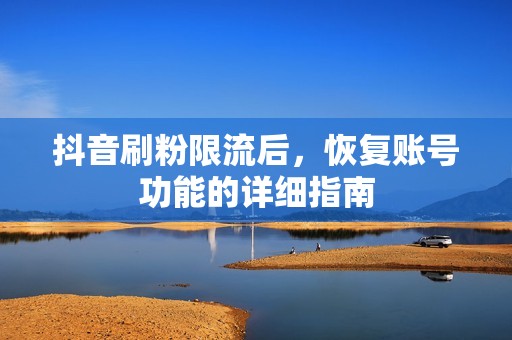 抖音刷粉限流后，恢复账号功能的详细指南