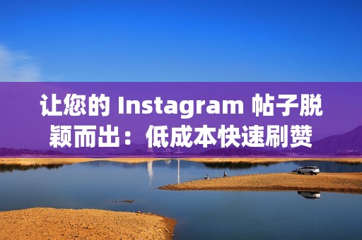 让您的 Instagram 帖子脱颖而出：低成本快速刷赞