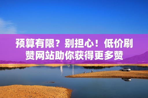 预算有限？别担心！低价刷赞网站助你获得更多赞