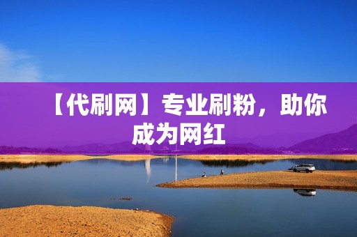 【代刷网】专业刷粉，助你成为网红