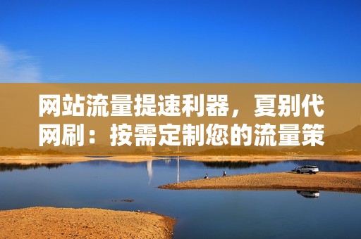 网站流量提速利器，夏别代网刷：按需定制您的流量策略