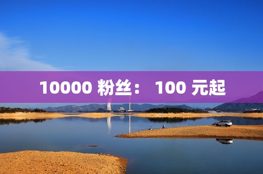 10000 粉丝： 100 元起