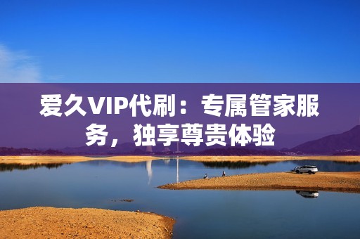 爱久VIP代刷：专属管家服务，独享尊贵体验