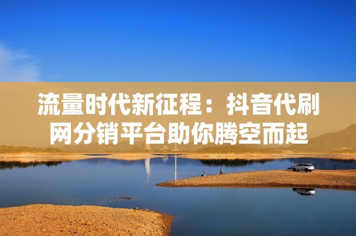 流量时代新征程：抖音代刷网分销平台助你腾空而起