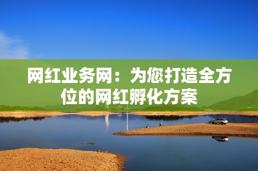 网红业务网：为您打造全方位的网红孵化方案