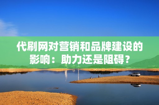 代刷网对营销和品牌建设的影响：助力还是阻碍？