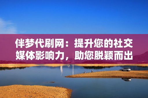 伴梦代刷网：提升您的社交媒体影响力，助您脱颖而出