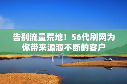 告别流量荒地！56代刷网为你带来源源不断的客户