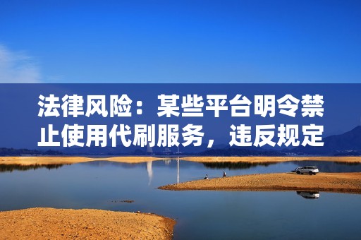 法律风险：某些平台明令禁止使用代刷服务，违反规定可能会面临法律追究或罚款。