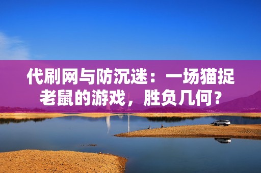 代刷网与防沉迷：一场猫捉老鼠的游戏，胜负几何？