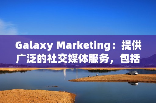 Galaxy Marketing：提供广泛的社交媒体服务，包括点赞、追随者、评论、分享和视频观看。Galaxy Marketing 因其闪电般的交付速度和全天候客户支持而备受赞誉。